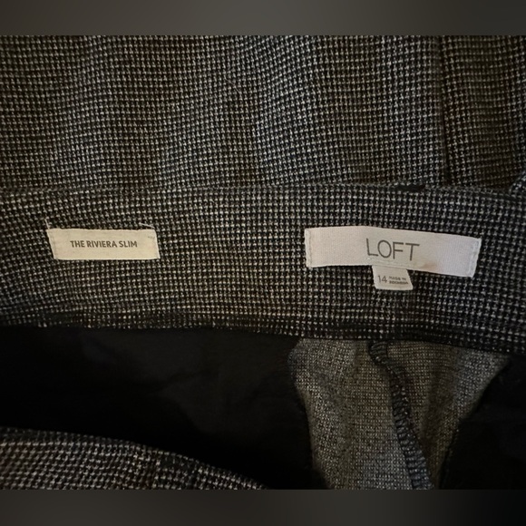 LOFT - The Riviera Slim - Gray Dress Pants with Tailored Fit (Size 14) - Picture 12 of 12